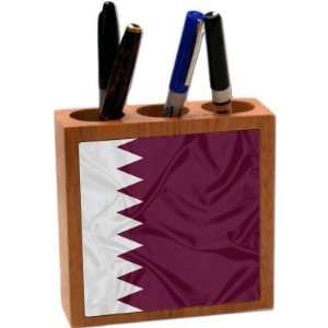 com Rikki KnightTM Qatar Flag 5 Inch Tile Maple Finished Wooden Tile 
