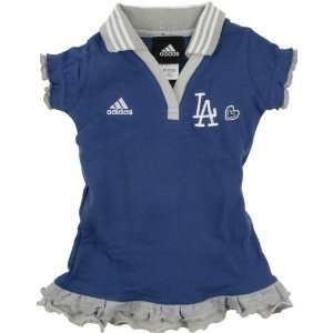  Los Angeles Dodgers adidas Toddler Girls Polo Dress 