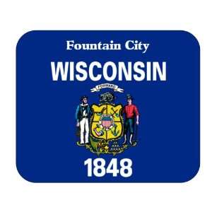  US State Flag   Fountain City, Wisconsin (WI) Mouse Pad 