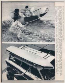 1967 Photo 12 foot aluminum foldable boat  