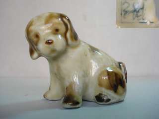 1930s ANTIQUE PORCELAIN PUPPY DOG FIGURINE – MARKED  