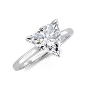 14K White Gold Independently Appraised Solitaire Engagement Ring with 