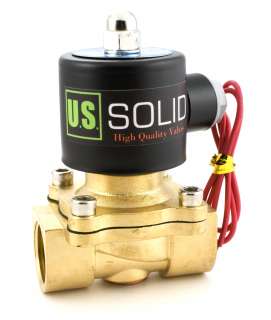 Brass Electric Solenoid Valve 110 VAC Normally Closed water, air 