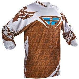  Fly Racing Kinetic Jersey   2009   2X Large/Brown/White 
