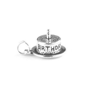   Birthday Cake with 1 Candle Charm   Babys First Birthday Charm Arts