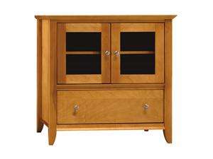   FURNITURE VS05227 03 Up to 37 Light Cherry Finished Veneer TV Stand