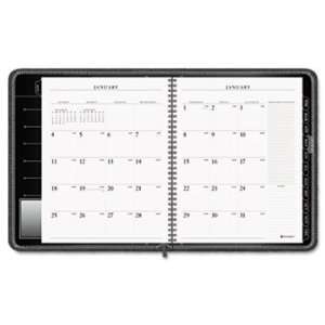   Recycled Monthly Planner, Black, 6 7/8 x 8 3/4 