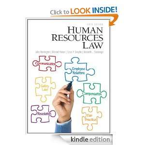 Human Resources Law (5th Edition) John Remington, Richard T. Heiser 