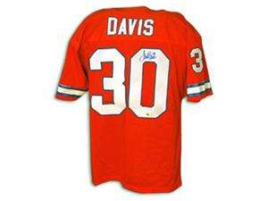    Terrell Davis Signed Denver Broncos Orange Crush Jersey