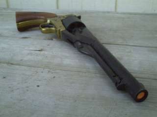 Replica Black Brass 1860 Colt Six Shooter 45 Cowboy Pistol SAA 