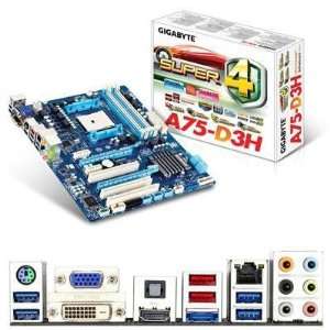  Selected GA A75 D3H Motherboard By Gigabyte Technology 