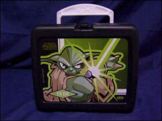 Star Wars Yoda Plastic Lunch Box W Water Bottle NWT  