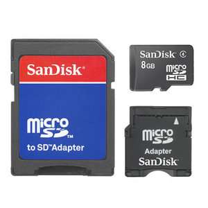   Class 4 MicroSD/Micro SDHC/TF Flash Memory Card w/miniSD SD Adapters