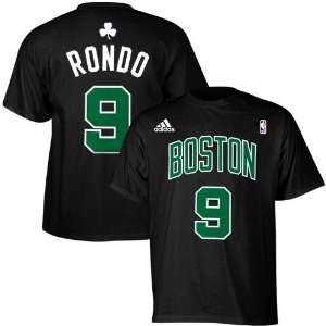  NBA adidas Boston Celtics #9 Rajon Rondo Black Net Player 