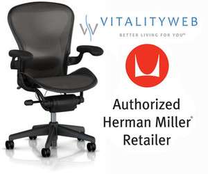 NEW Herman Miller Aeron Office Desk Chair Medium Size B 12 YEAR 