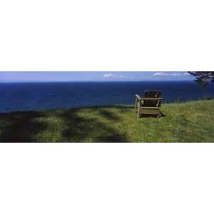  Adirondack Chair Near the Sea, Strait of Juan De Fuca 