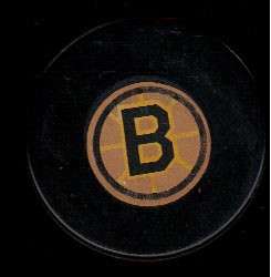 NHL Boston Bruins Logo Vintage Old Viceroy Game Hockey Puck Check My 