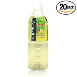 Aloevine Pineapple Flavored Aloe Drink with Real Aloe Pulp, 16.9 Ounce 
