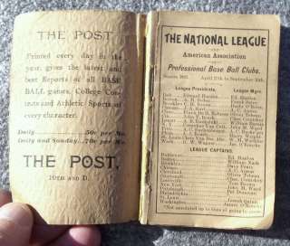   Schedules  1893 to 1896  National League & American Association  