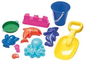 American Plastic Toys, Beach and Sand Box Toy Value Set  