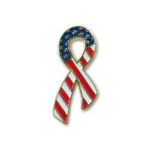  American Flag Ribbon Lapel Pin Patio, Lawn & Garden