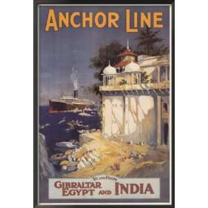 Anchor Line Framed Poster Print, 25x37