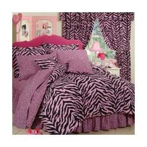   Twin 6 Piece Bed in a Bag   Girls Animal Print Bedding