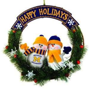  Clemson Tigers Animated Musical Snowman Wreath 15 Sports 