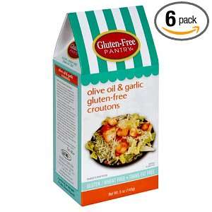    Free Pantry Olive Oil and Garlic Croutons; 5 Ounce Bags (Pack of 6
