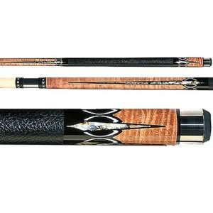  Lucasi Antique Stained Maple Pool Cue with Celestial Vault 