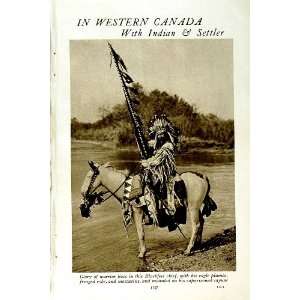   c1920 CANADA BLACKFEET CHIEF RED INDIAN ALBERTA WIGWAM