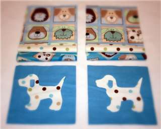 Puppy Dog FACES Rag Quilt Kit 84 6 Squares Applique  