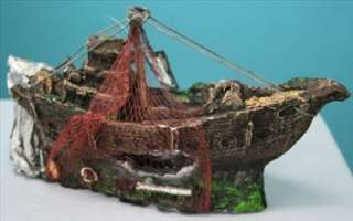 Aquarium Decoration 10 Shipwreck Ornament For Fresh or Reef or Marine 