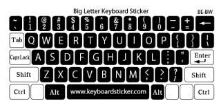 LARGE ENGLISH LETTERING KEYBOARD STICKERS  