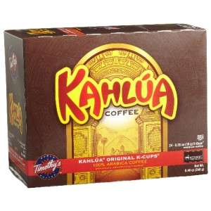 Timothys World Coffee, Kahlua , 96 K Cups for Keurig  