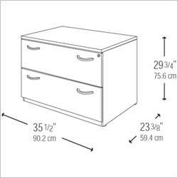   Lateral Wood File Hansen Cherry Filing Cabinet 042976244545  