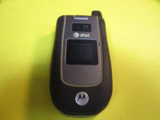 AT&T Motorola Tundra VA76R Cell Phone ATT Rugged Flip GOOD Condition 