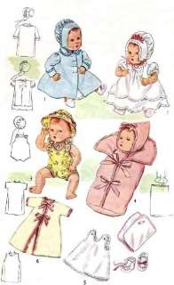 VTG 11 DY DEE BABY DOLL CLOTHES PATTERN 4830/2537  