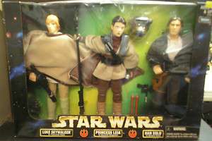   Wars Action Collection 12 Figure 3 Pack Luke,Leia & Han Solo  