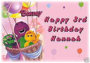 BARNEY and Friends Edible CAKE Image Icing Topper  