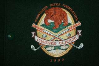 DIKTA BUDWEISER 1992 Coaches Classic STARTER Wool Leather JACKET L 