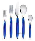 ikea kitchen cutlery flatware silverware set 20pc blue new expedited