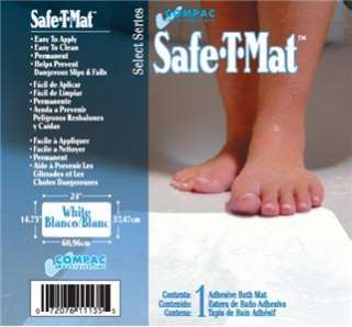   Mat Adhesive Non Slip Bath Tub/Shower Mat Applique   White  