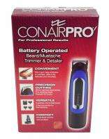 Conair Pro Beard & Mustache Cordless Battery Operated Trimmer Model 