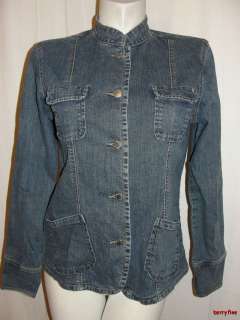   REPUBLIC Blue Denim Tunic Long Sleeve Jean Jacket Size M Medium  