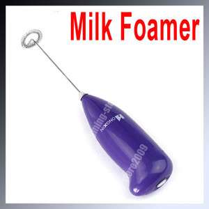 Egg Beater Milk Coffee Drink Frother Whisk Mixer Foamer Stainless 