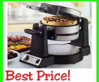 NEW * Waring Pro Double Belgian Waffle Maker Rotating 040072015274 