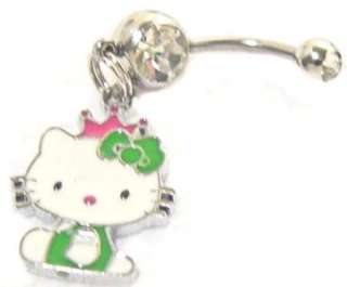 HELLO KITTY PRINCESS BELLY NAVEL button RING rings  