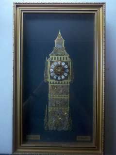   Big Ben London Horological Collage Wall Clock Made of Clock Parts