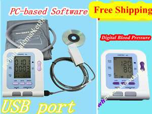 NEW Digital Blood Pressure&Heart Beat USB port software  